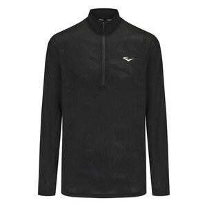 Everlast Mens Mock Neck Regular Long-Sleeved Top / Black